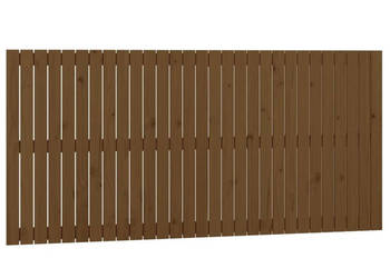 Wezgłowie łóżka miodowy brąz 185x3x90 cm lite drewno sosnowe WM-824916