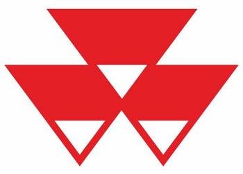 Naklejka logo Massey Ferguson bez tła ploterowo 2szt 30 cm dźwig maszyna p…