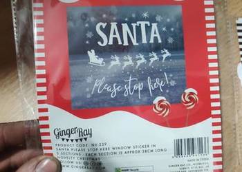 Świąteczne naklejki na okno