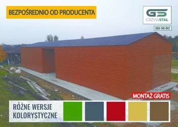 Garaż 12x6 - ZŁOTY DĄB| Magazyn ROLNICZY |WIATA |Hala| -GRZYWSTAL