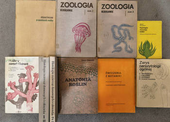 Zestaw 10 książek parazytologii fizjologii rozwoju roślin anatomii histolog