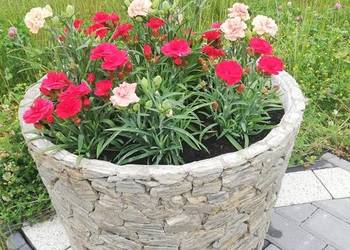 NR.25 Duża donica z kamienia naturalnego kamień rękodzieło
