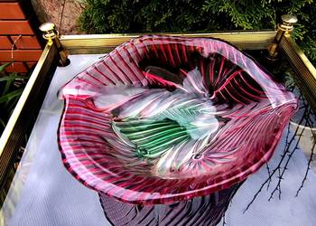 Miska grube solidne szkło barwione w masie