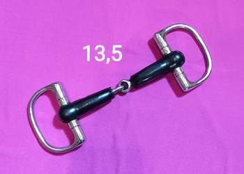 Wędzidło gumowe oliwkowe D-ring 13,5 cm