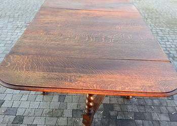 Stół dębowy , rozkładany, ciężki