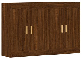 Wiszące szafki 2 szt. brązowy dąb materiał drewnopochodny WM-3197904