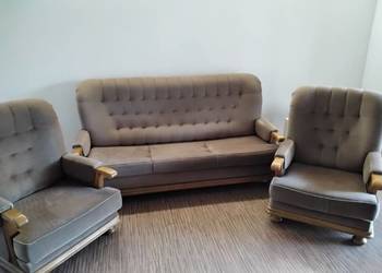 Komplet wypoczynkowy kanapa i dwa fotele