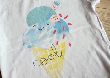 T-shirt koszulka dziewczęca biała 116