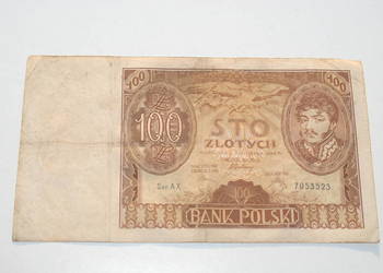 Stary banknot 100 złotych 1934 antyk unikat
