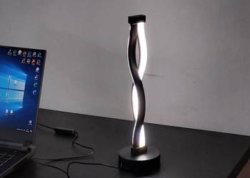 Lampa nocna LED podwójna spirala z 3 trybami światła Nowa
