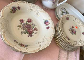 Patera.  Głębsza. Syg. Bareuther. Bawaria. Kwiaty na porcelani Patera.  Głębsza. Syg. Bareuther. Bawaria. Kwiaty na porcelani