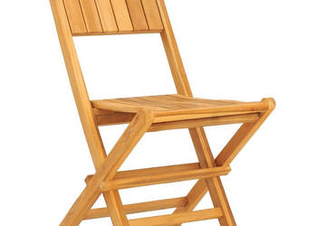 Składane krzesła ogrodowe 2 szt. 47x61x90 cm drewno tekowe WM-362759