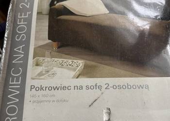Pokrowiec na 2 osobową sofę i 2 pokrowce na fotele - jasny beż