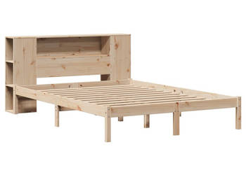 Łóżko z regałem bez materaca drewno sosnowe 135x190 cm WM-3321534