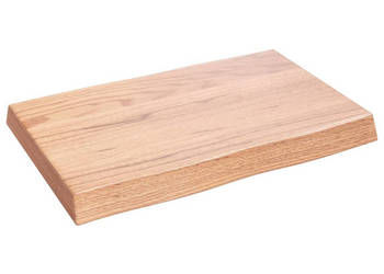 Blat jasnobrązowy 60x40x(2-6) cm drewno z naturalną krawędzią WM-363931