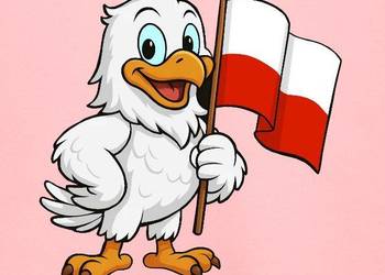 Ekologiczna dziecięca/nastolatkowa bluza Patriotyczna Polska orzeł Flaga