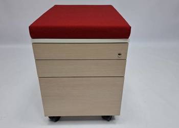 Kontener mobliny podbiurkowy Martela orzech rockford/biel