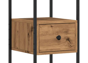 Szafka nocna dąb artisan 34x36x50 cm materiał drewnopochodny WM-857264