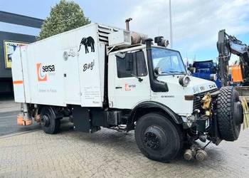 Mercedes Unimog 4x4 kolejowy na tory 2 drogowy
