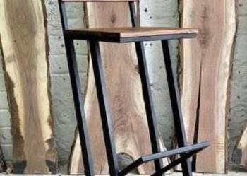 Hoker LOFT NA WYMIAR barowy DĄB 80cm stal industrialny mal. PROSZKOWO