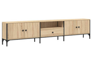 Szafka pod TV z szufladą dąb sonoma 200x25x44 cm WM-838989