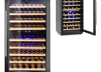 Lodówka na wino 2-strefowa 72 butelki Hendi 237557