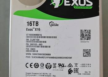 USZKODZONY dysk Seagate Exos 16 TB