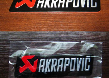Blacha premium naklejka AKRAPOVIC 3D metal żaroodporna !