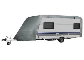 vidaXL Pokrowiec na przyczepę kempingową, szary, S(SKU:210093)