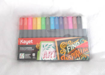 kredowe markery kayet, markery kredowe kayet 15, kayet chalk markers 15