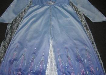 Strój kostium przebranie ELSA KRAINA LODU 2 FROZEN II 7-8 lat 122-128cm