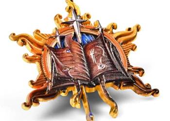 Wizard Class Badge | 10 cm | Metal | Przypinka | Baldur’s Gate 3