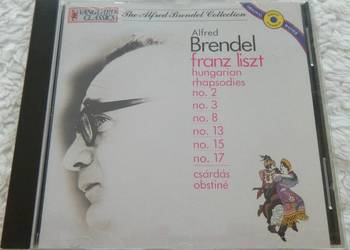 Płyta CD Franz Liszt 6 Rapsodii Węgierskich A. Brendel piano Płyta CD Franz Liszt 6 Rapsodii Węgierskich A. Brendel piano