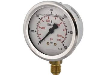Manometr dolny radialny MG1-63 600 bar gwint 1/4"