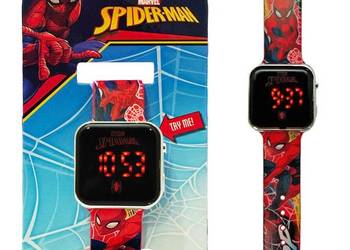 Spiderman Zegarek Elektroniczny LED dla Dzieci Cyfrowy