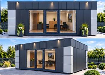 Pawilon kontener biurowy handlowy usługowy 3,1 x 6,2 m