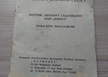 SIEWNIK CIĄGNIKOWY SO69  17 lejków oryginał instrukcja i kat