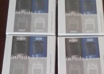 Nowe słuchawki InPods 12 cena za 4 sztuki