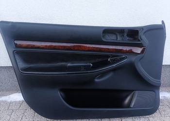 Boczek drzwi lewy przód kierowcy drewno skóra Audi a4 b5