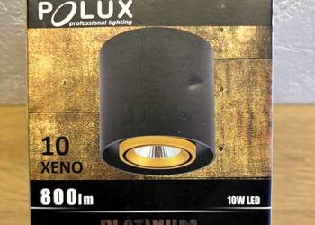 Reflektor sufitowy Polux Xeno czarno-złoty