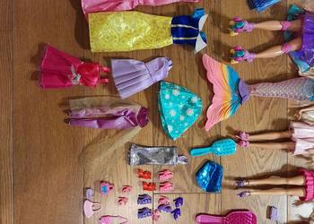 Lalki Barbie 6 sztuk z ubrankami i akcesoriami