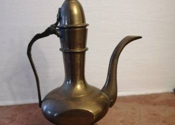 Vintage mosiężny dzbanek amfora antyk
