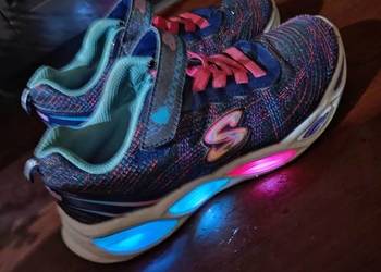 Skechers sportowe sneakersy Sparkle Glow świecące błyszczące metaliczne