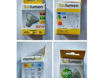 Lampa led żarówka świetlówka  luxlumen GU10 360 lm energooszczędna
