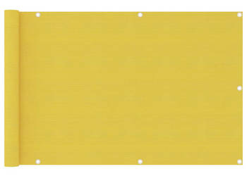 Parawan balkonowy żółty 90x400 cm HDPE WM-310997