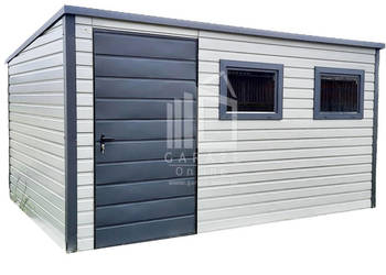 SCHOWEK - DOMEK OGRODOWY 3,5m x 3m + drzwi + 2x okno ID176