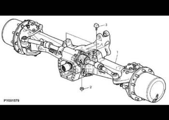 John Deere 7530 Premium - Oś przednia AL171820