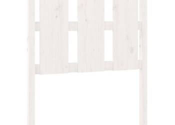 Wezgłowie łóżka białe 805x4x100 cm lite drewno sosnowe WM-817966