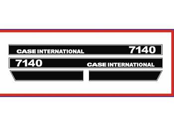 Naklejki ciągnik traktor Case International 7140 Nalepki Komplet