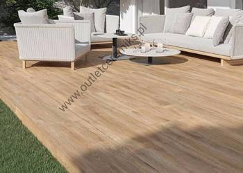 Płyty drewnopodobne tarasowe, ogrodowe, na schody 120x40 gat.2 Tauro honey